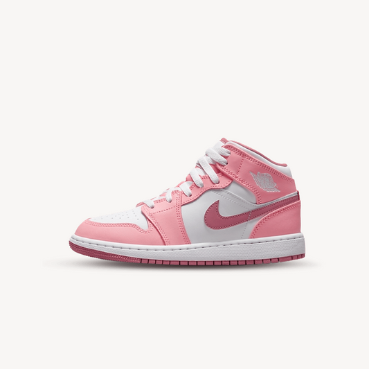 Air Jordan 1 Mid 'Valentines Day 2023' i vitt och rosa